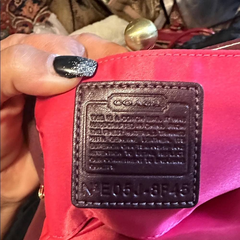 COACH Vintage Houndstooth Tweed & Suede mini Kisslock Bag - Picture 8 of 9